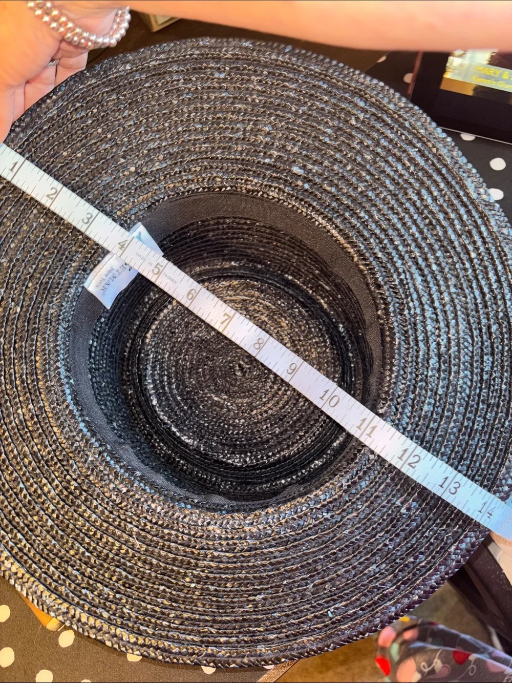 EUC VINTAGE  Betmar New York straw dress hat, featuring a classic wide brim and